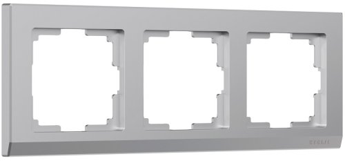 Рамка универсальная Werkel Stark 3-м. серебро картинка